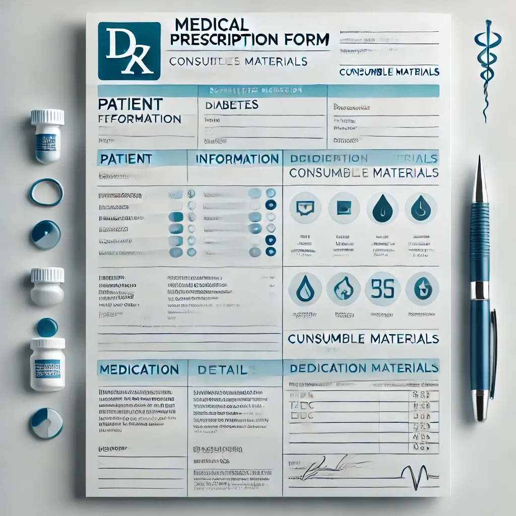 당뇨병환자 소모성 재료 처방전