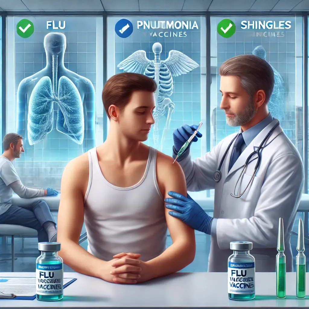 독감 대상포진 폐렴예방접종 동시