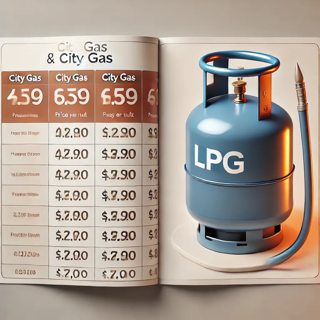 도시가스 lpg 가격비교