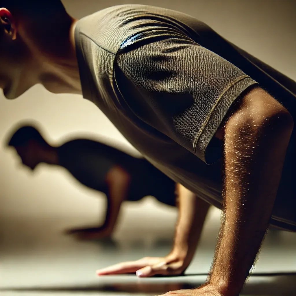 푸쉬업 어깨 소리