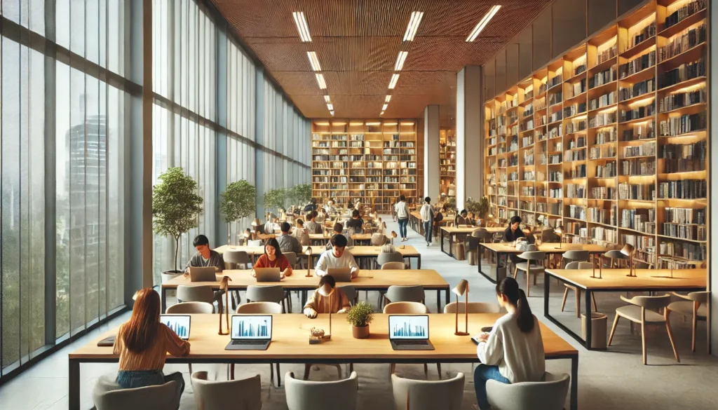 서울 도서관 노트북