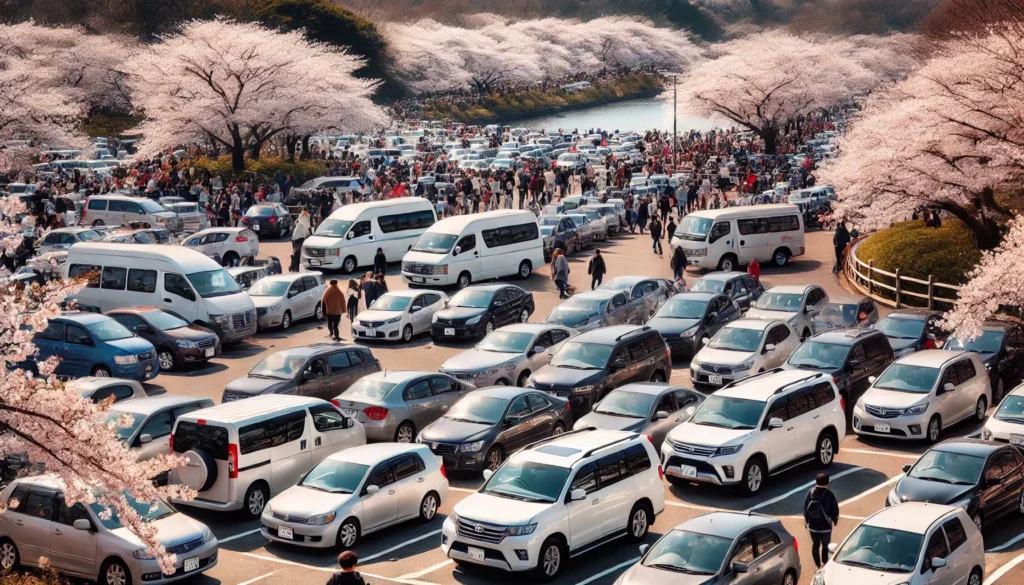 벚꽃축제 주차장