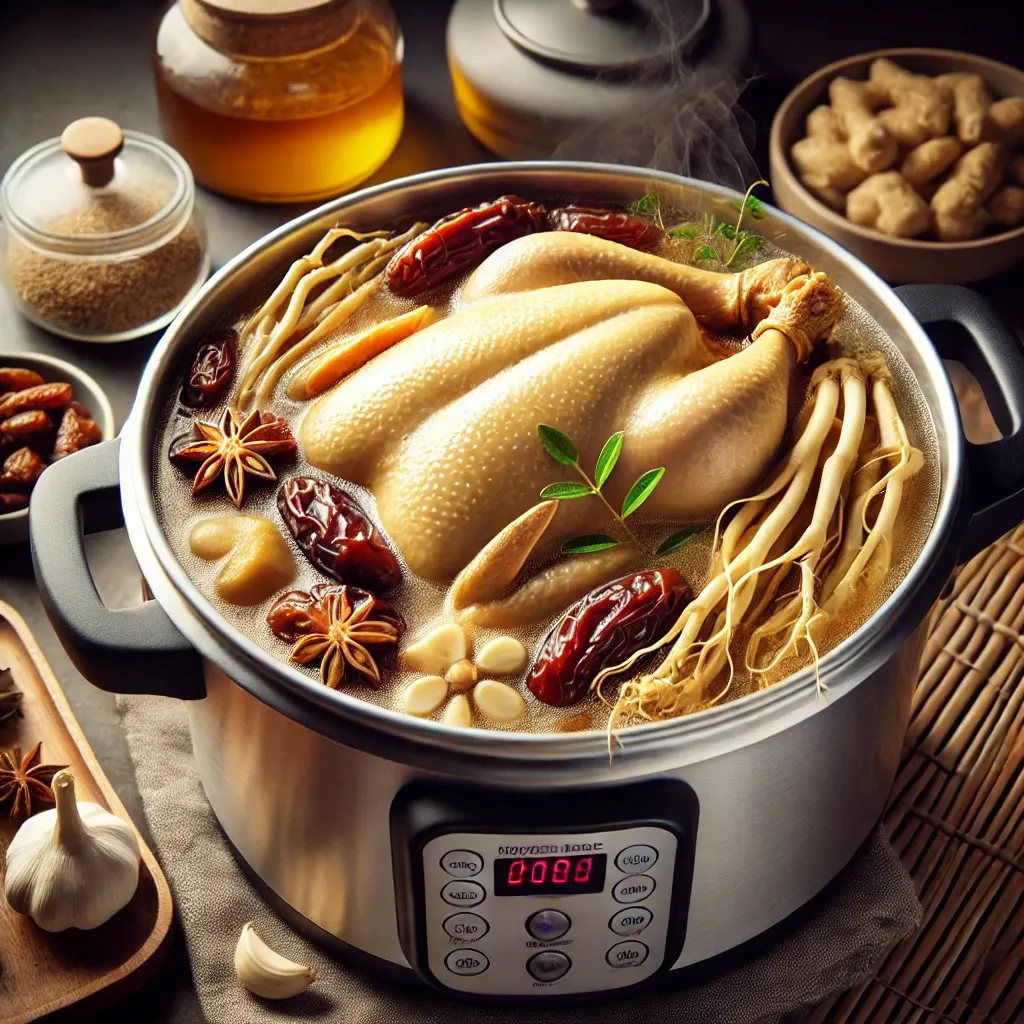 부추 삼계탕 끓이는법 압력솥 삼계탕 레시피