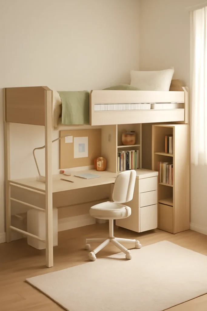 한샘 초등학생 책상 침대