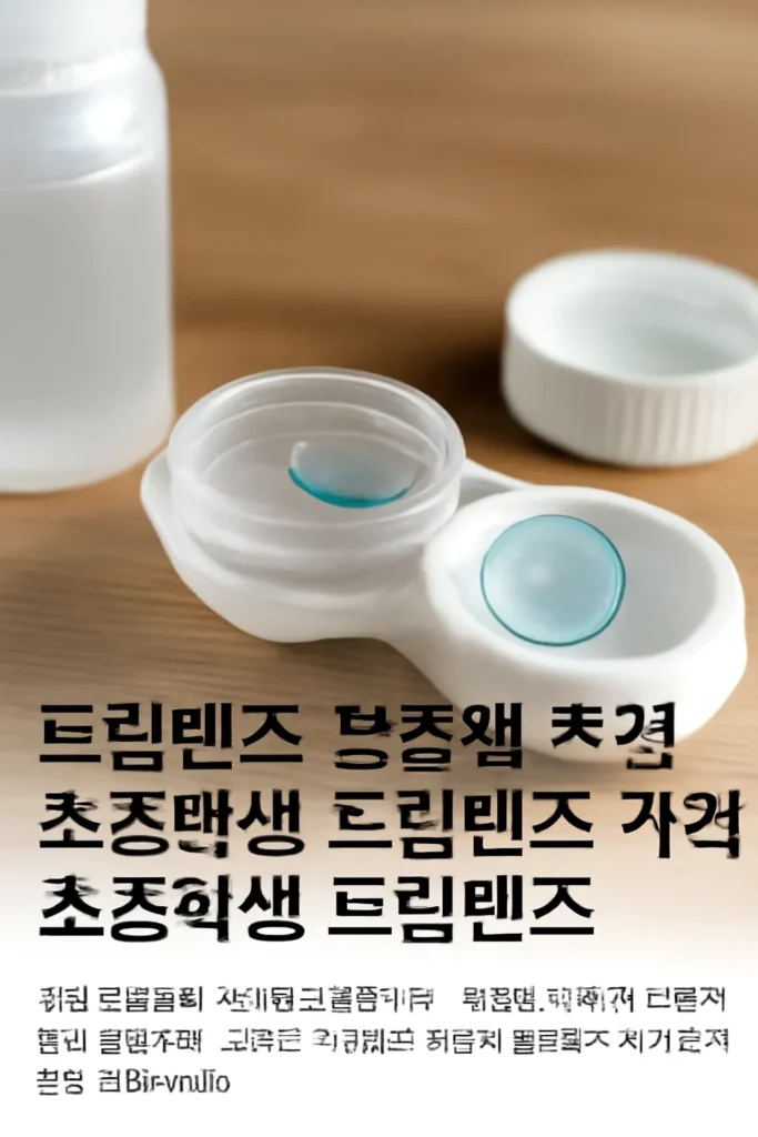 초등학생 드림렌즈 보존액