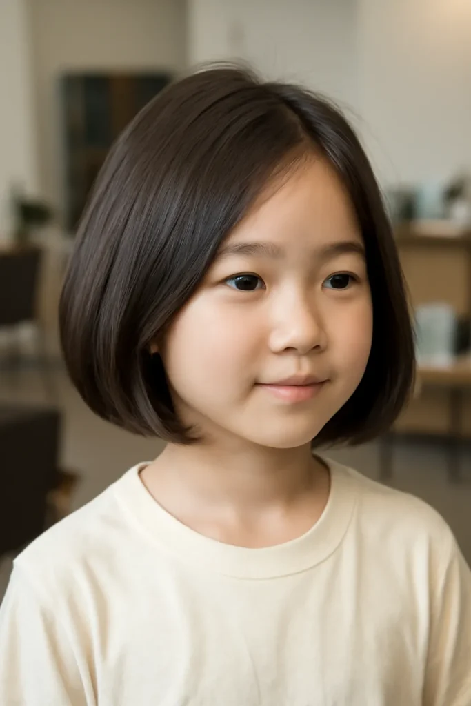 초등학생 단발 볼륨매직