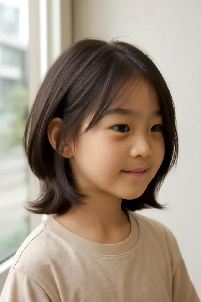 초등학생 레이어드컷 단발