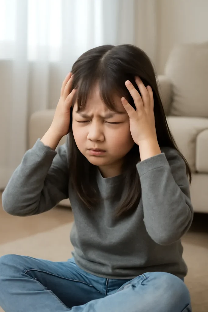 초등학생 머리아픔