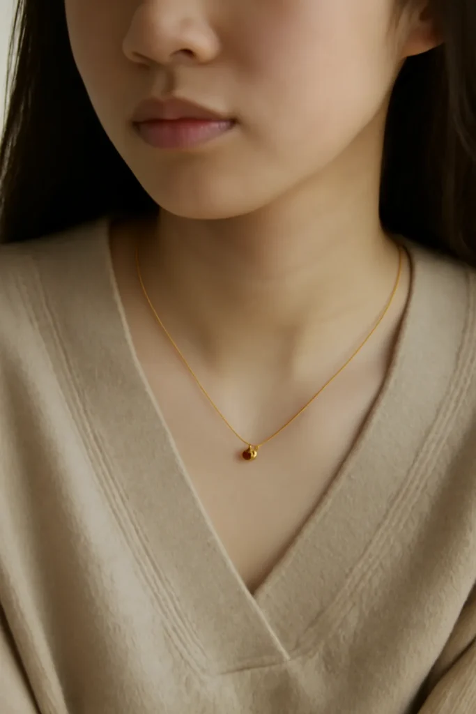 고등학생 목걸이 14k