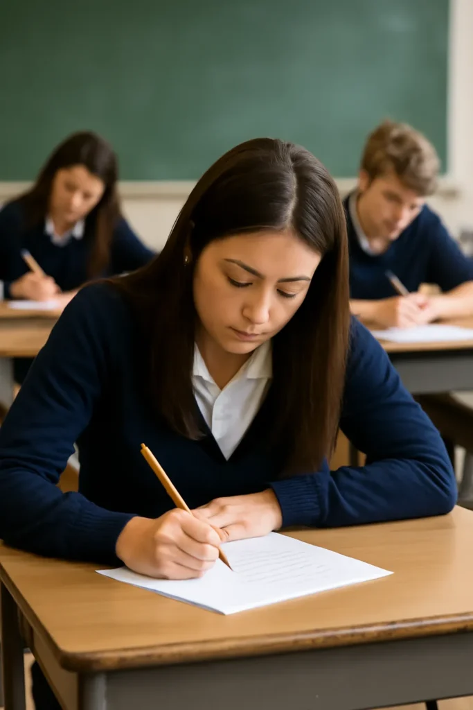 고등학생 시험시간