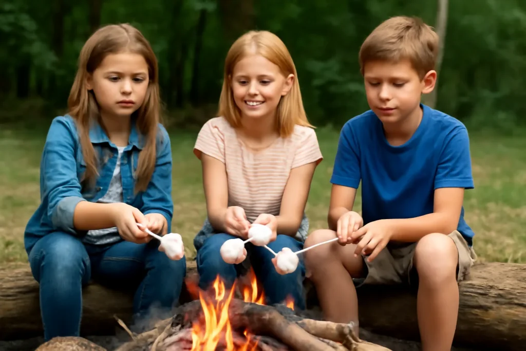 초등학생 마시멜로우 굽기