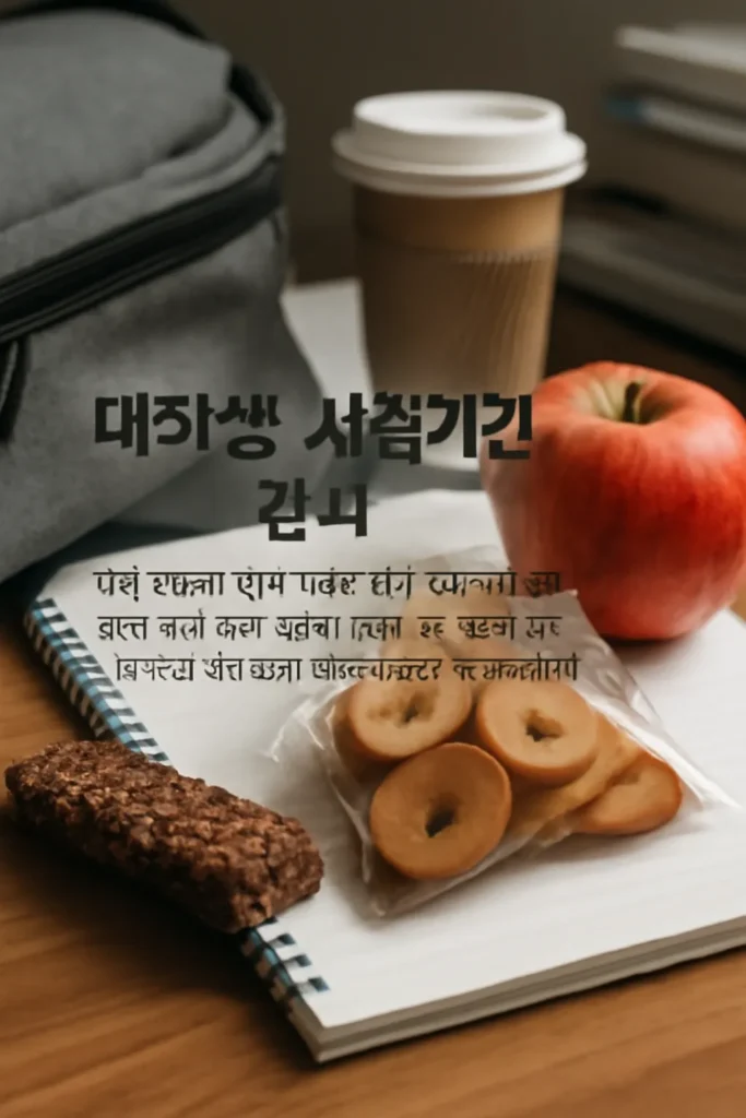 대학생 시험기간 간식