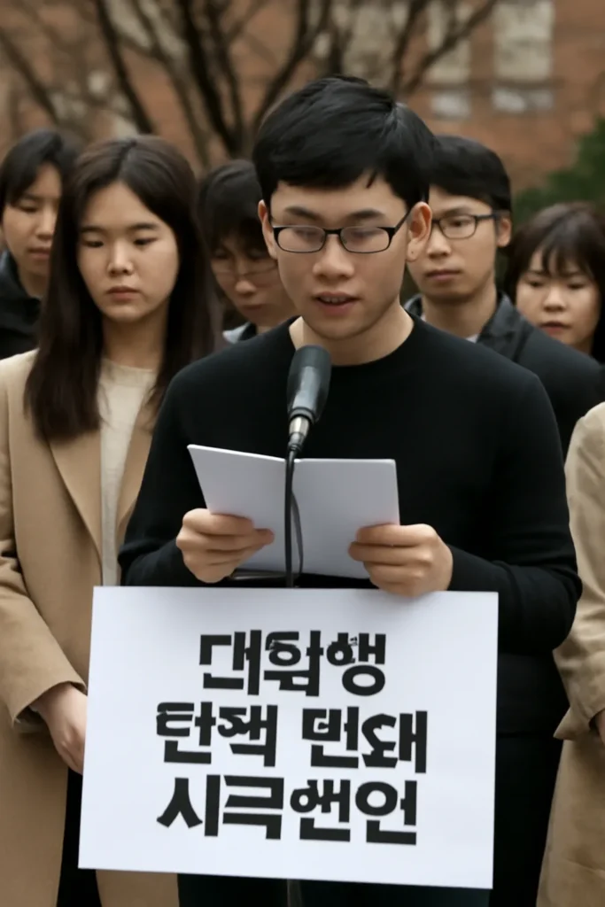 대학생 탄핵 반대 시국선언