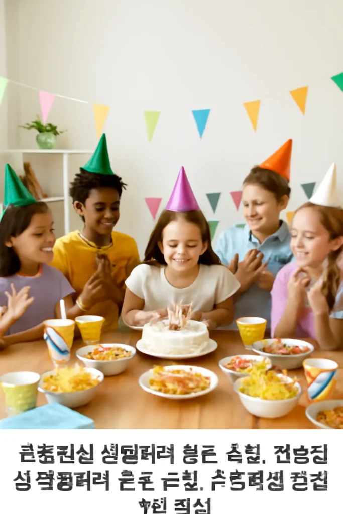 초등학생 생일파티 장소