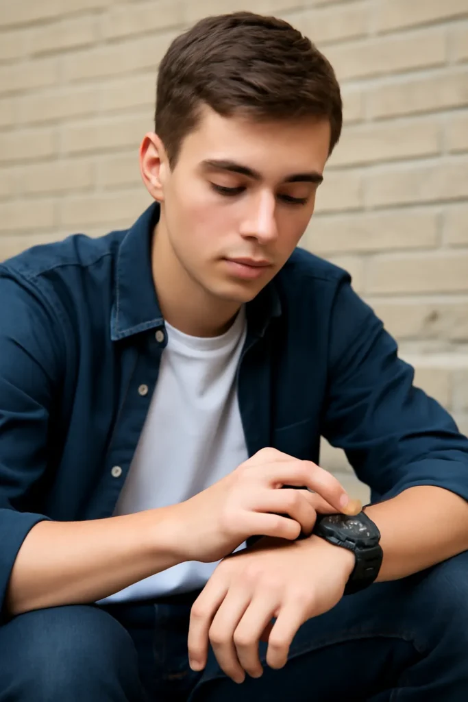 남자 고등학생 시계