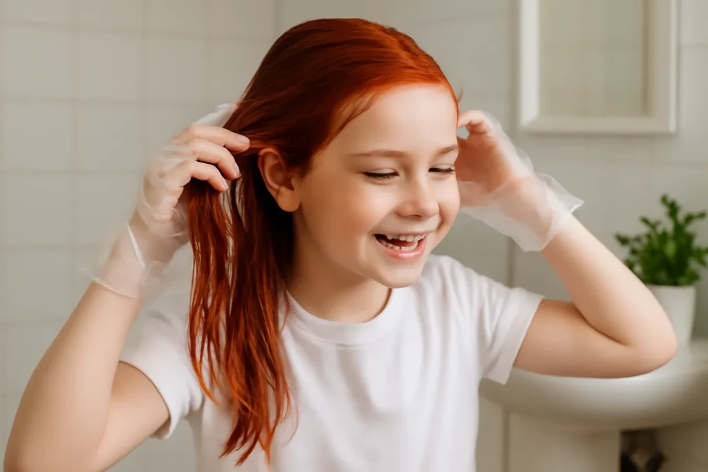 초등학생 염색 셀프