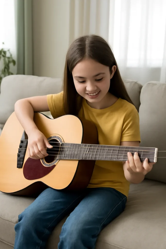 초등학생 기타 배우기