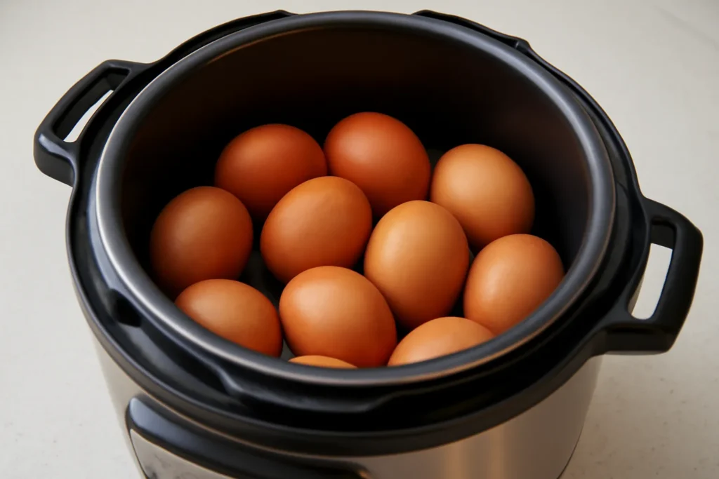 압력솥으로 구운계란