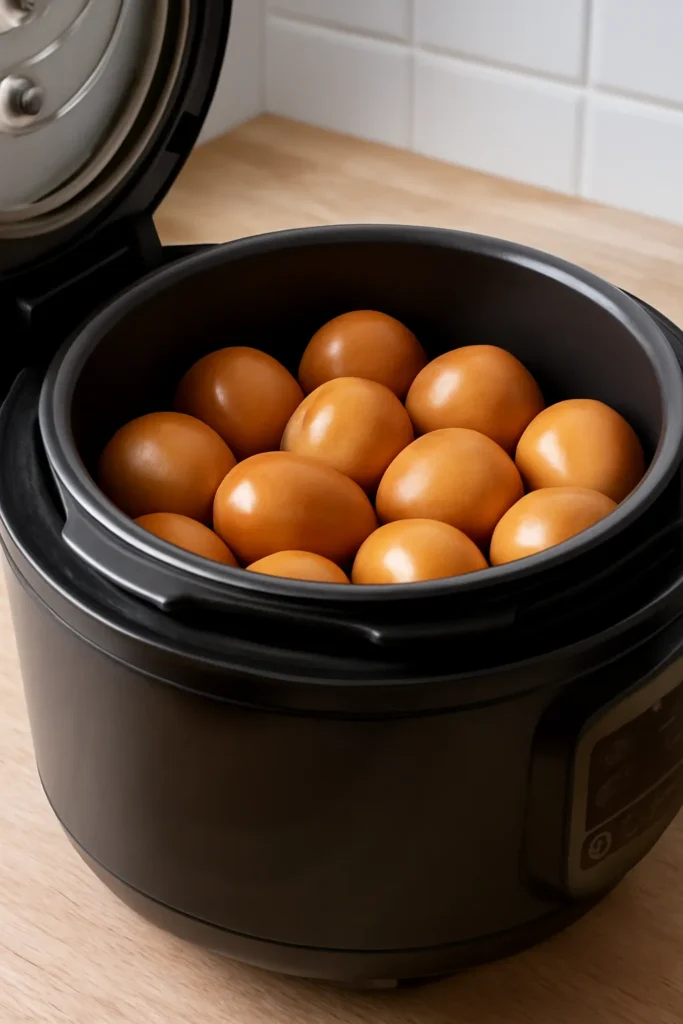 전기 압력솥 구운계란 만드는 방법