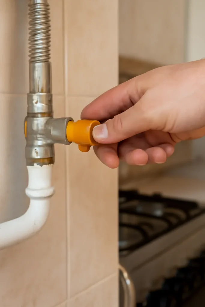 도시가스 밸브 잠그는방법