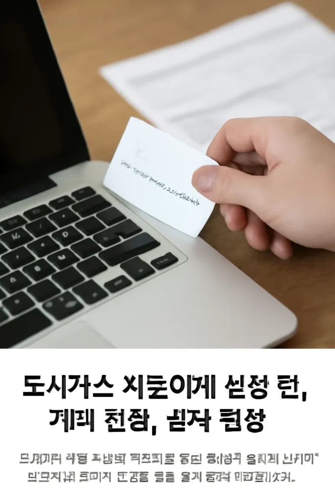 도시가스 자동이체 변경