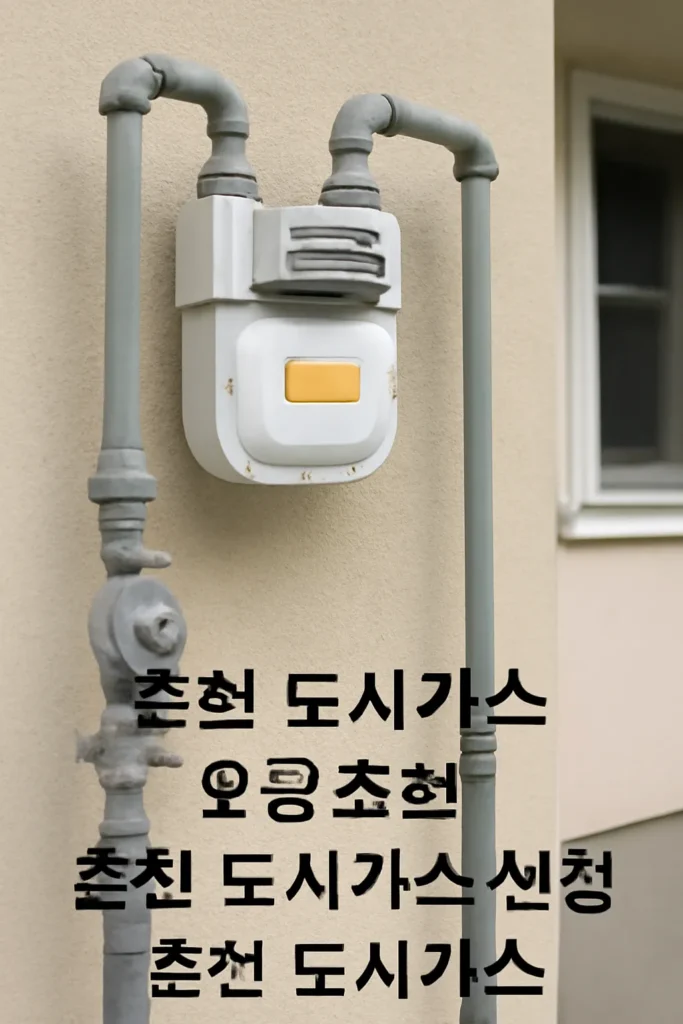 춘천 도시가스 요금조회