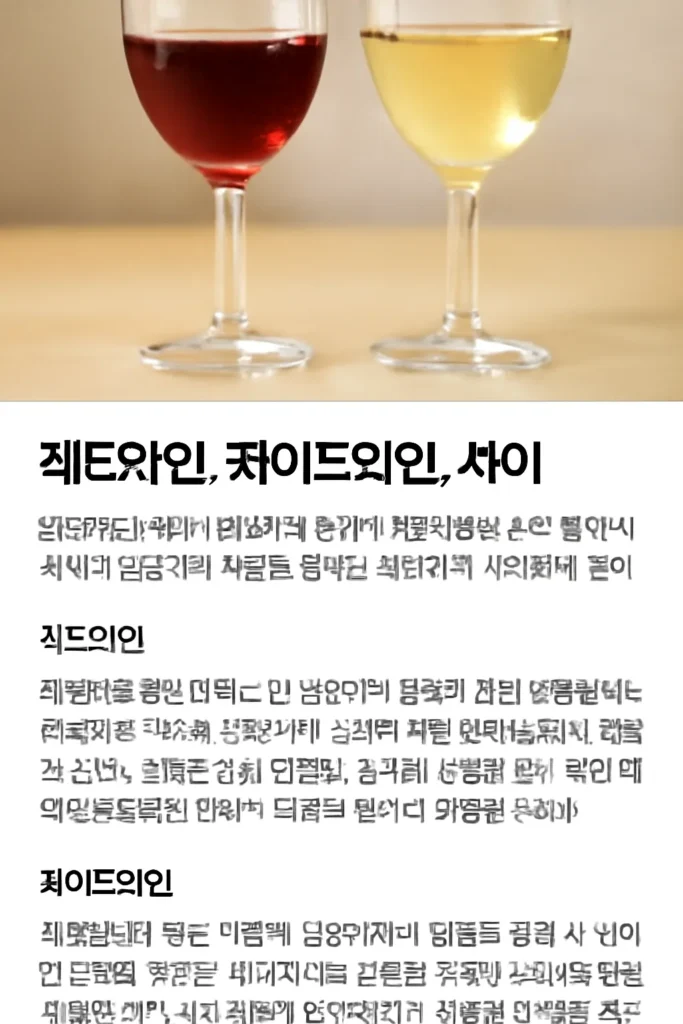 레드와인 화이트 와인