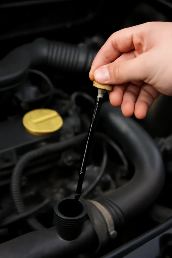 엔진오일 색깔이 검게