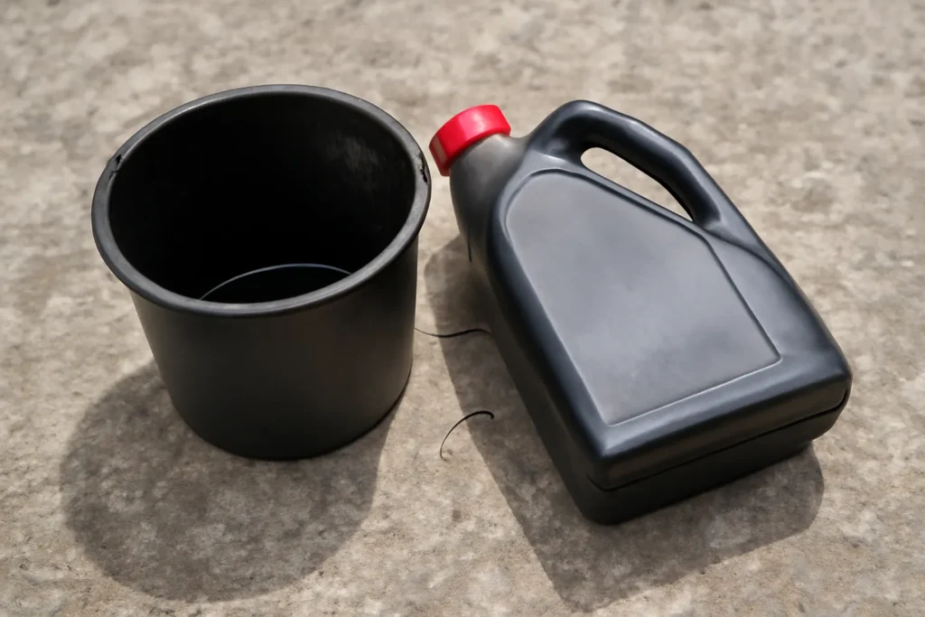 엔진오일통 폐기