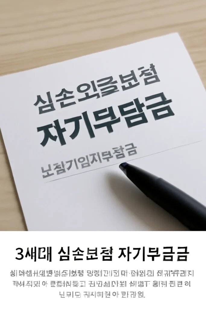 3세대 실손보험 자기부담금