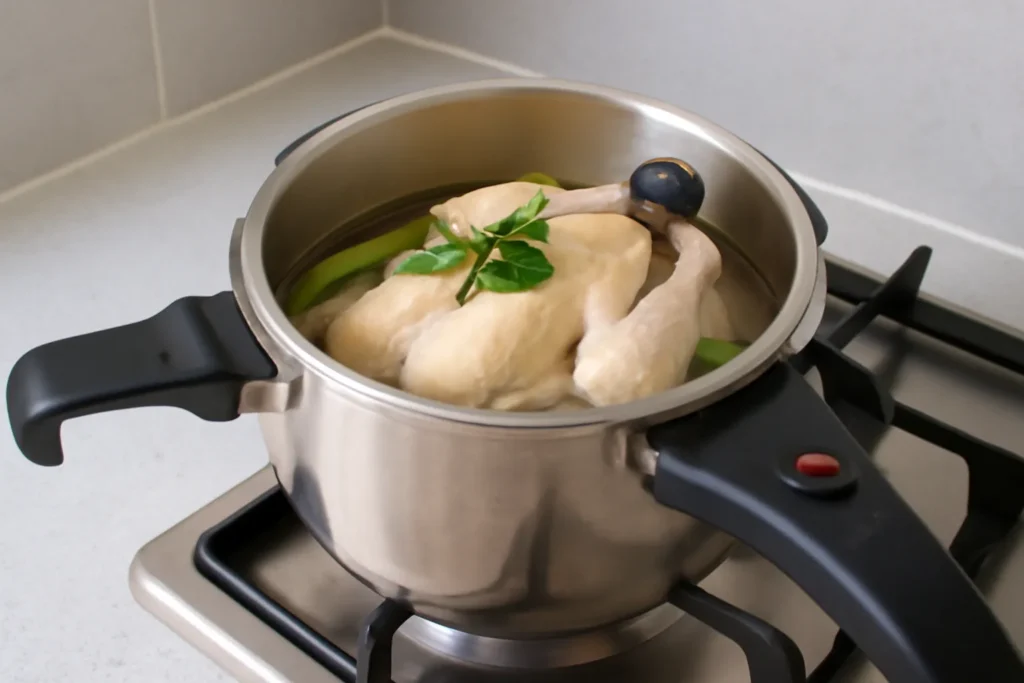 압력솥 닭백숙 시간