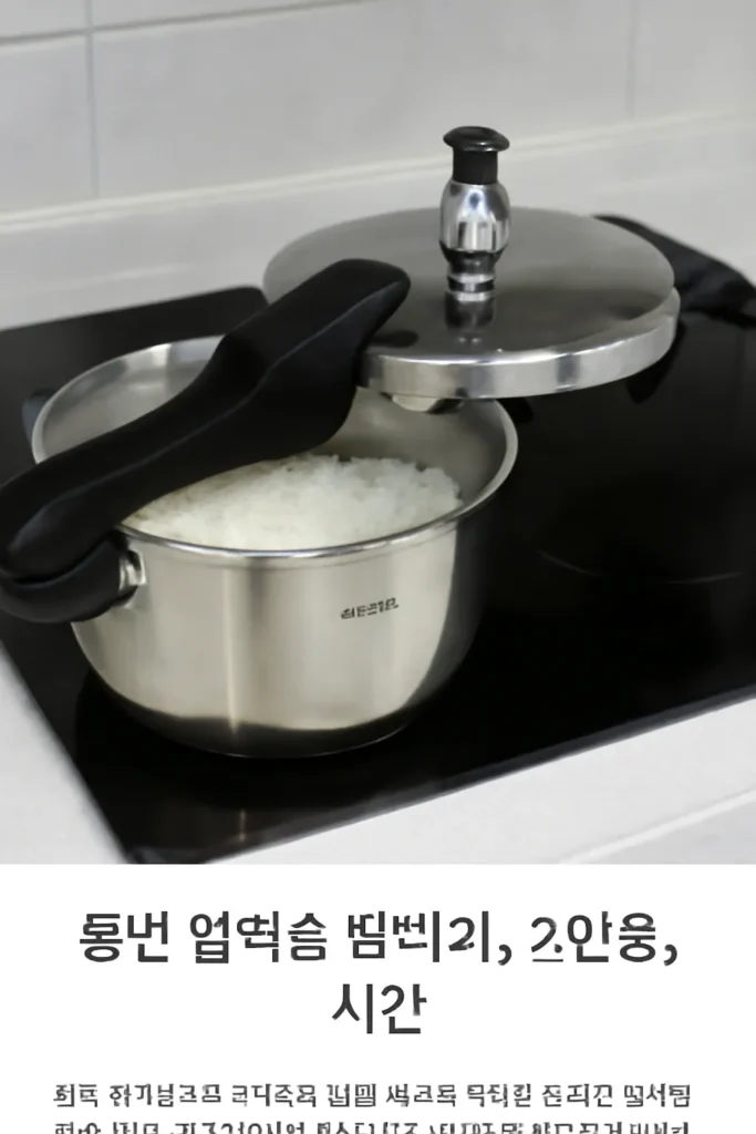 풍년 압력솥 밥하기