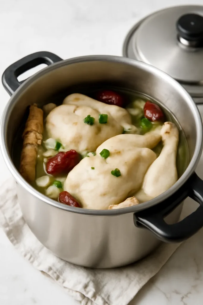 압력솥 삼계탕 시간