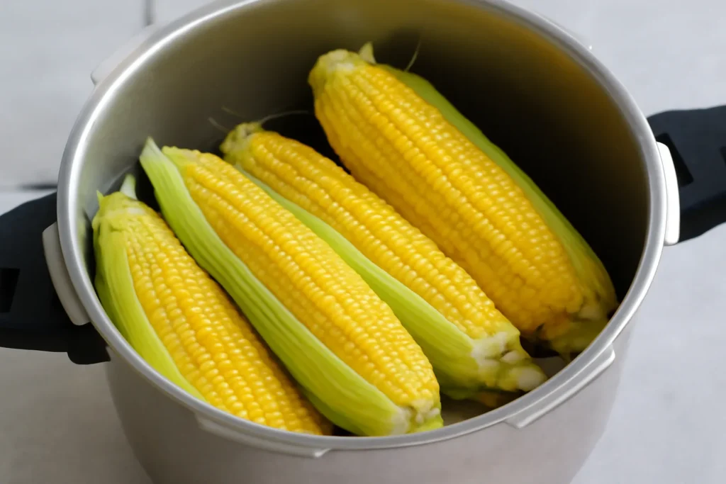 압력솥 옥수수 삶는법