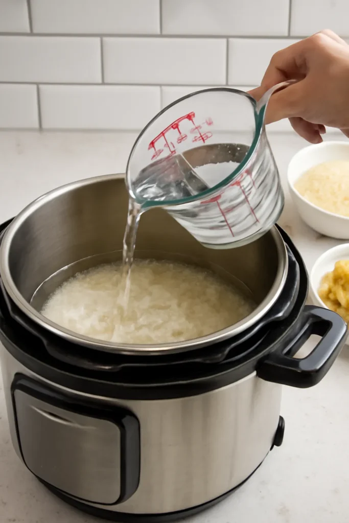 압력솥 밥하기 물양