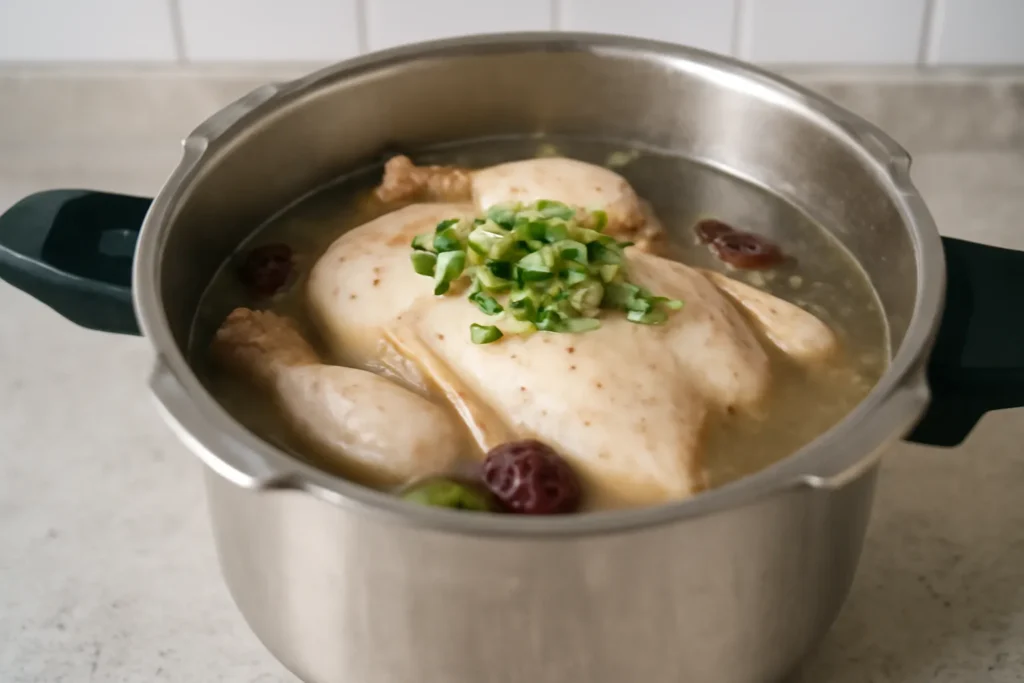 압력솥 삼계탕 몇분