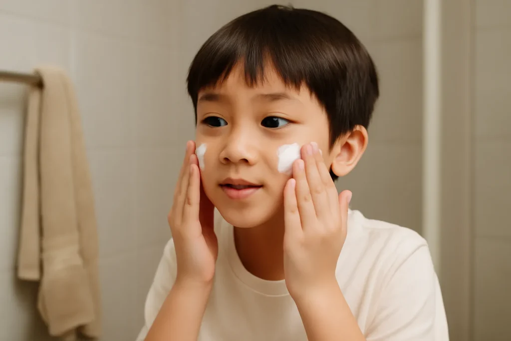 초등학생 얼굴 로션
