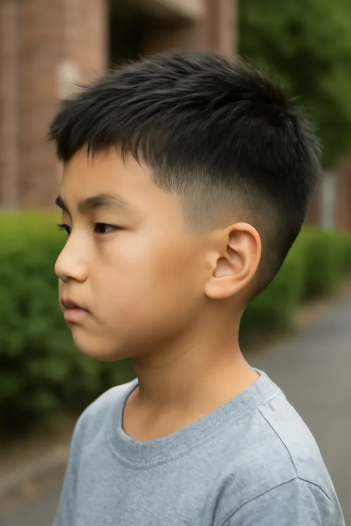 초등학생 짧은 투블럭