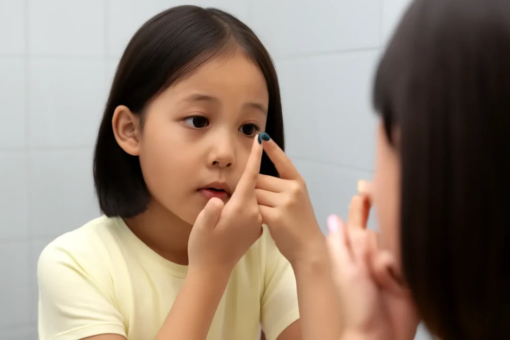 초등학생 드림렌즈 안약