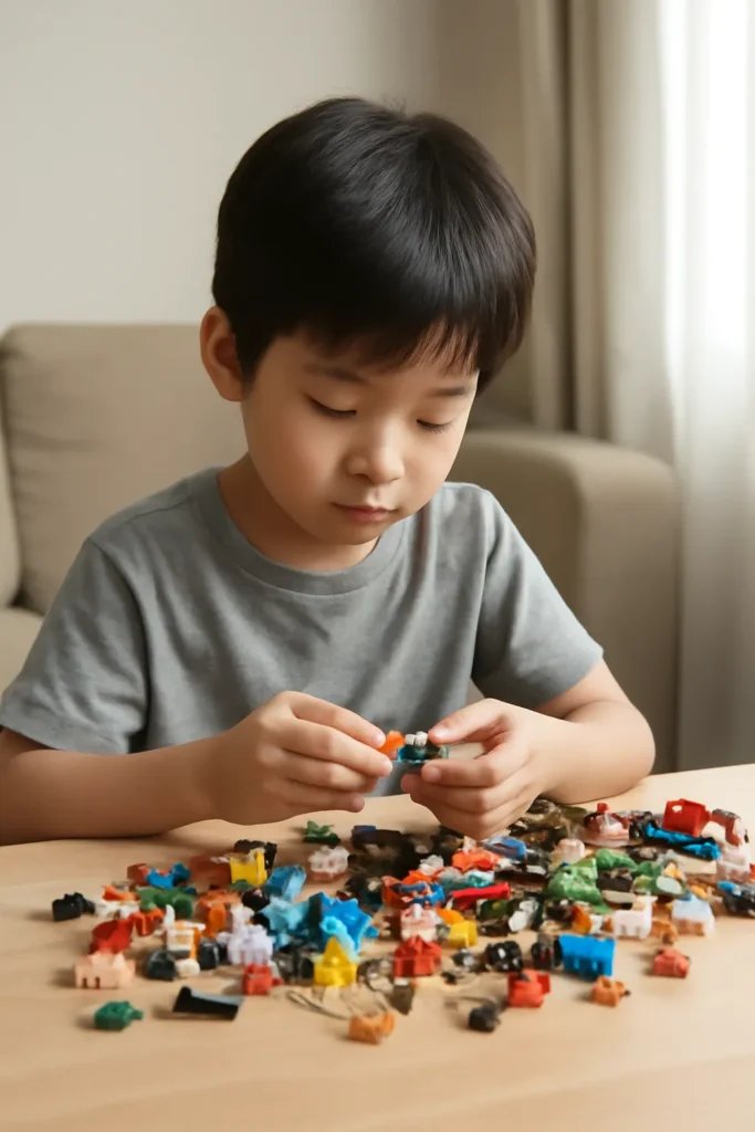 초등학생 레고 조립