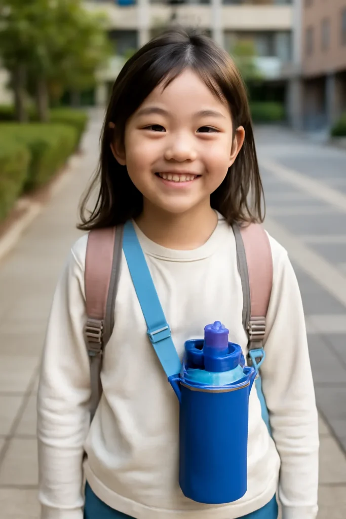 초등학생 물통 끈