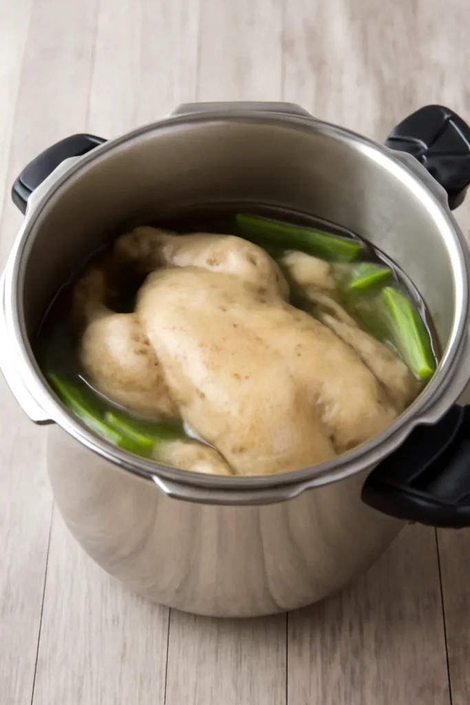 압력솥 닭백숙 만들기