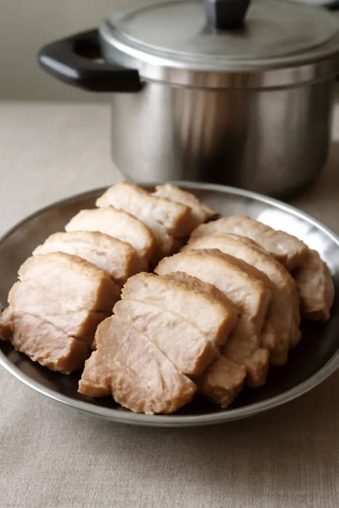 압력솥 무수분 수육