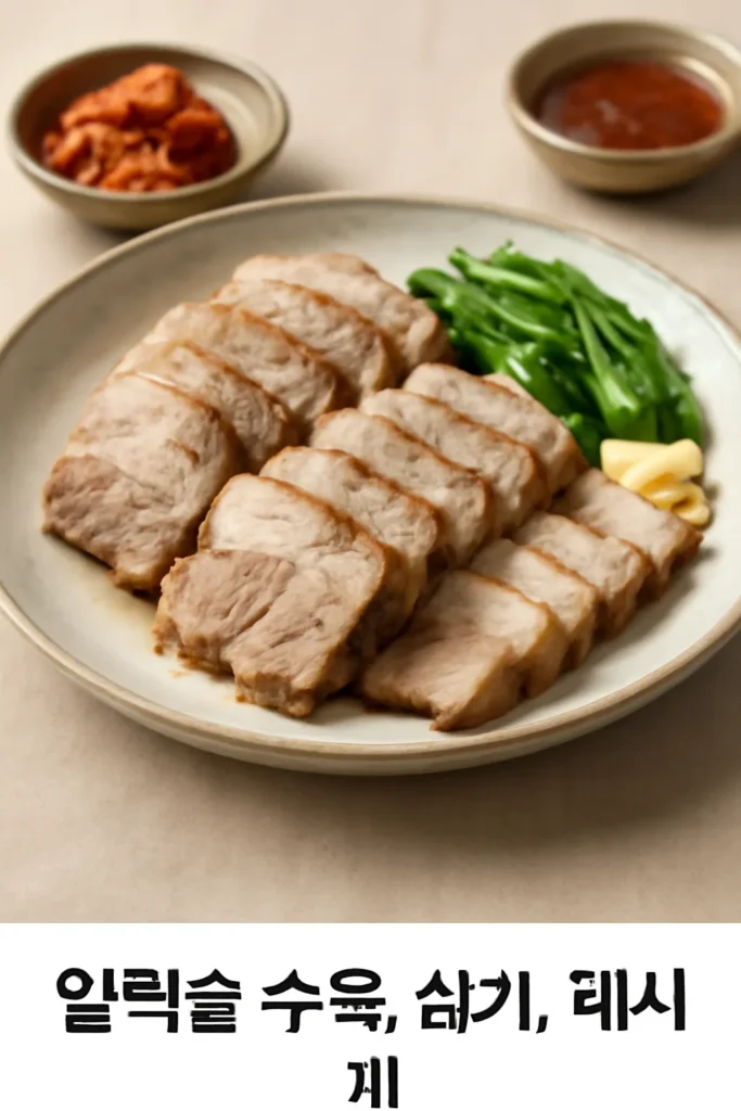 압력솥 수육 레시피