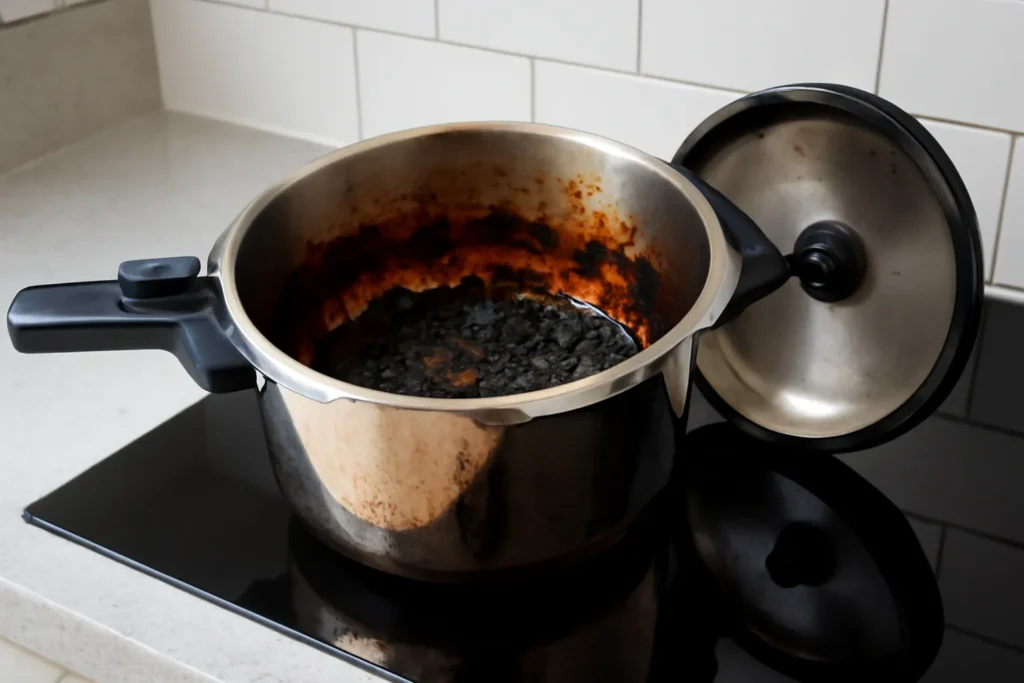 휘슬러 압력솥 태웠을때