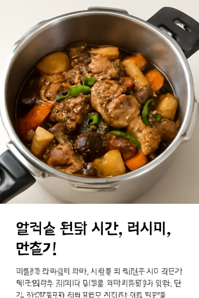 압력솥 찜닭