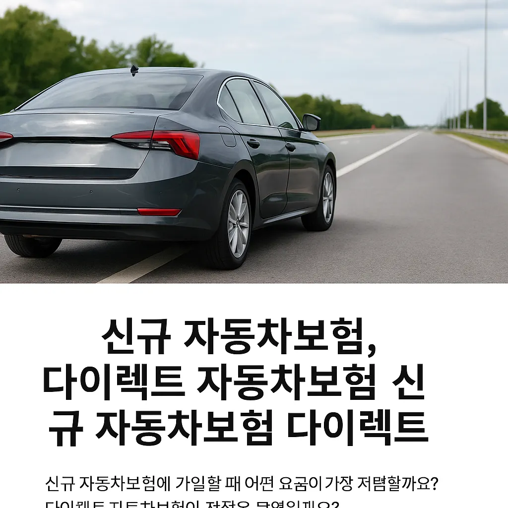 신규 자동차보험 다이렉트
