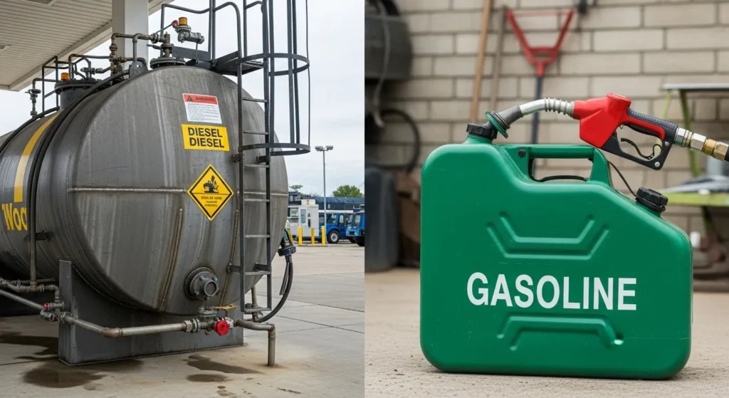 경유 휘발유 주유구