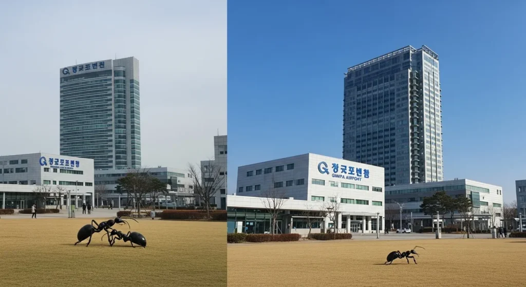 김포공항 홍대개미