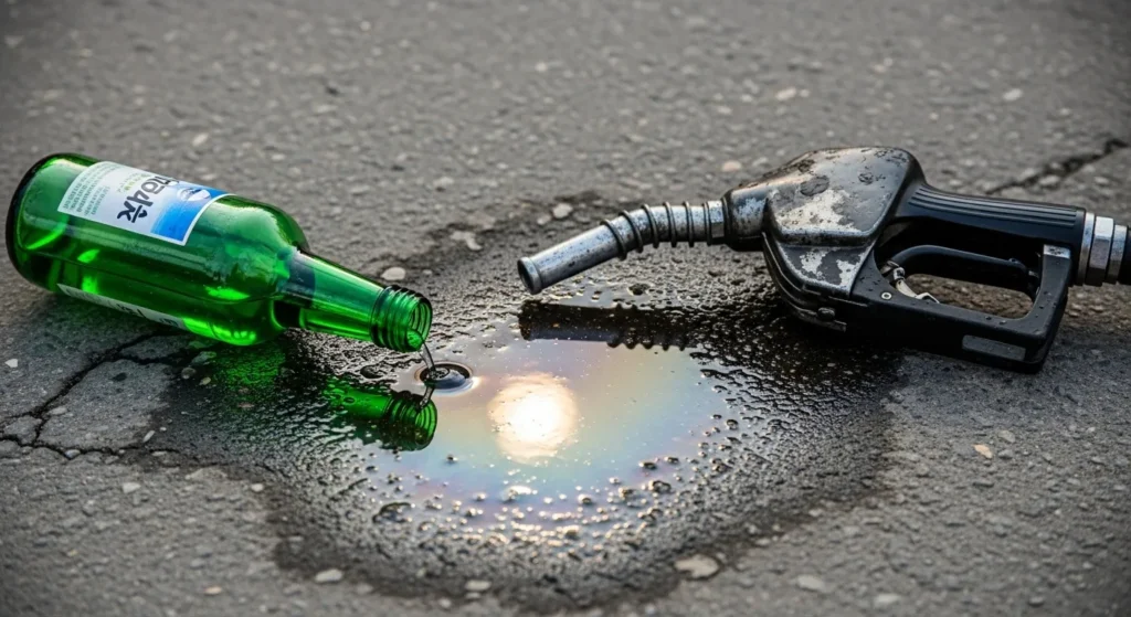 소주 경유 냄새